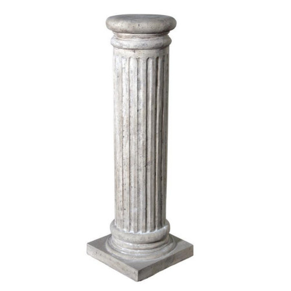 Tall Column Classical Greek Fluted Pedestal Roman Plinth Riser Statues